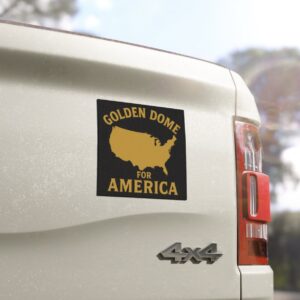 Golden Dome For America Car Manget