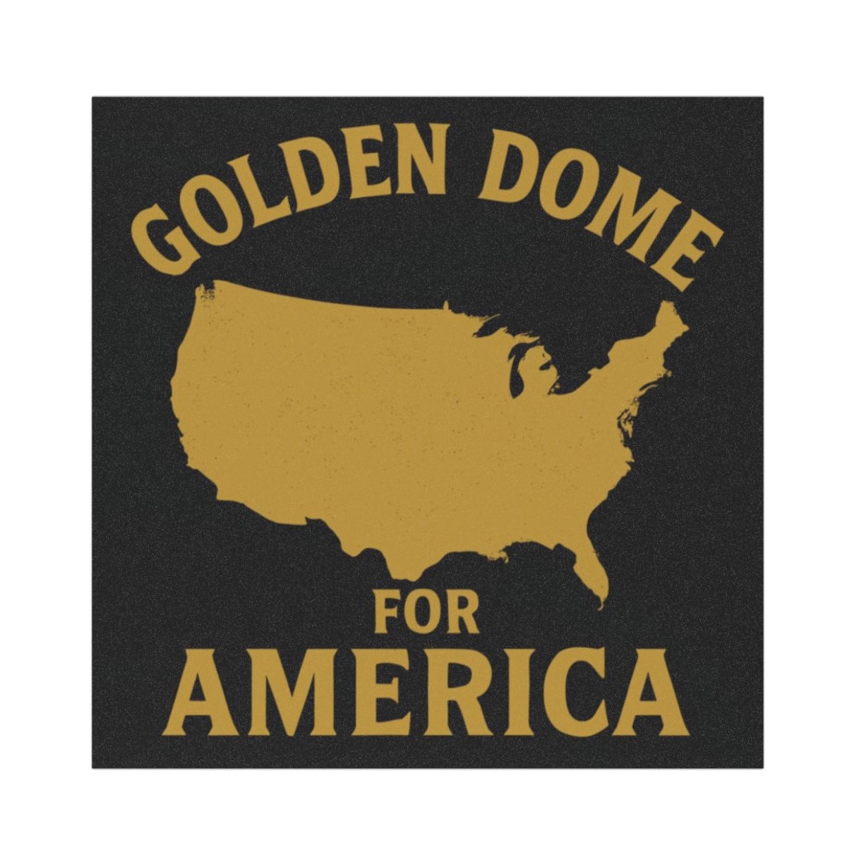 Golden Dome For America Car Manget