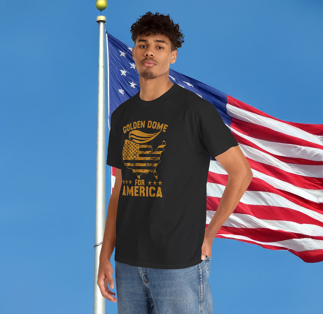 Golden Dome For America Flag Shirt