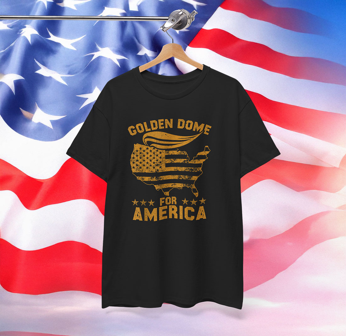 Golden Dome For America Flag Shirt