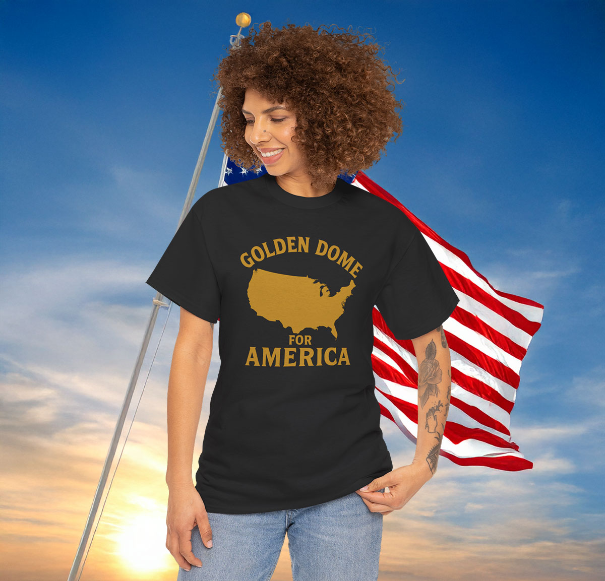 Golden Dome For America Shirt