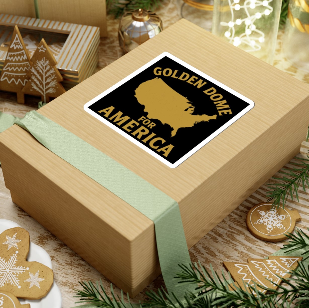 Golden Dome For America Stickers