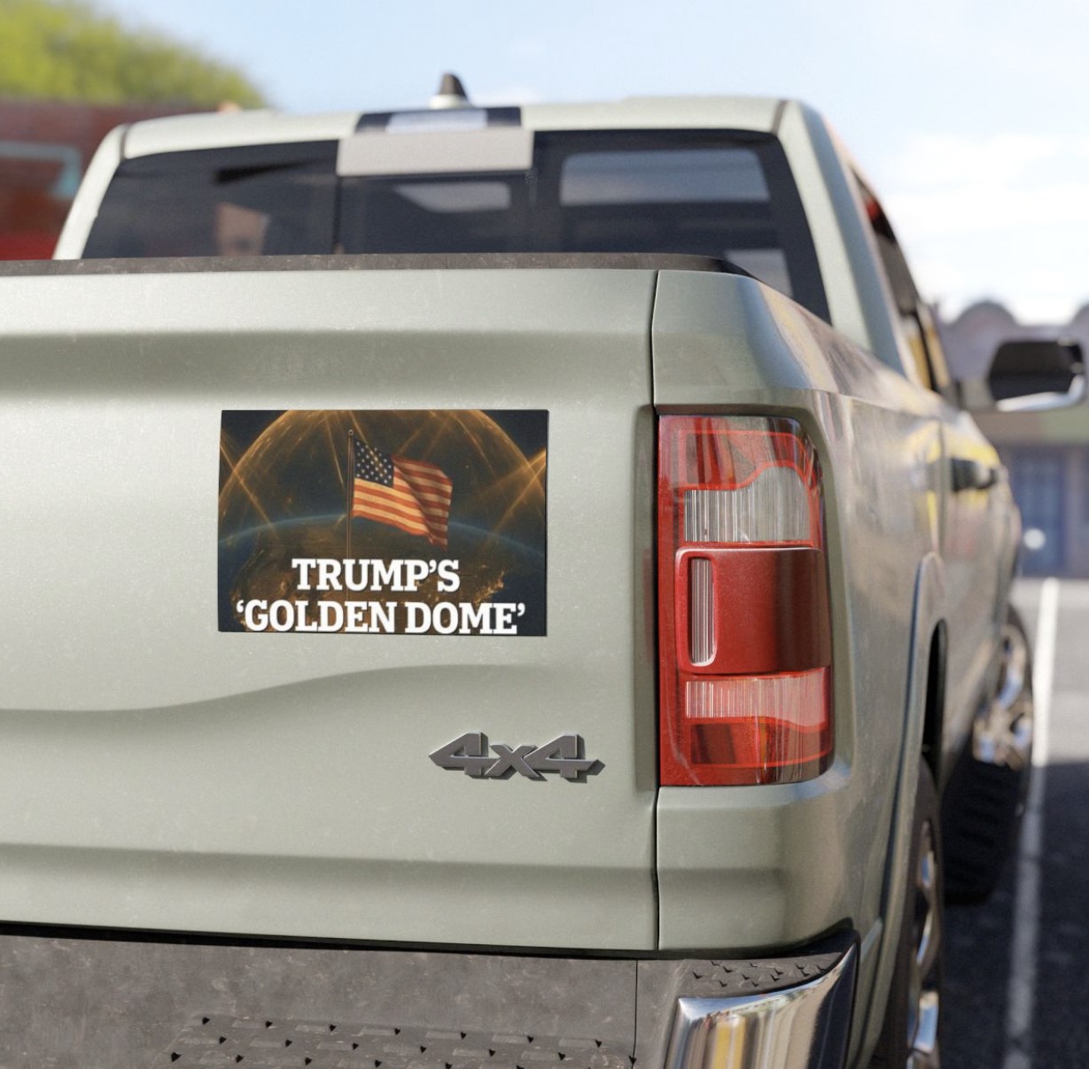 Trump Golden Dome Car Magnet
