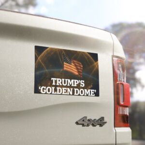 Trump Golden Dome Car Magnet